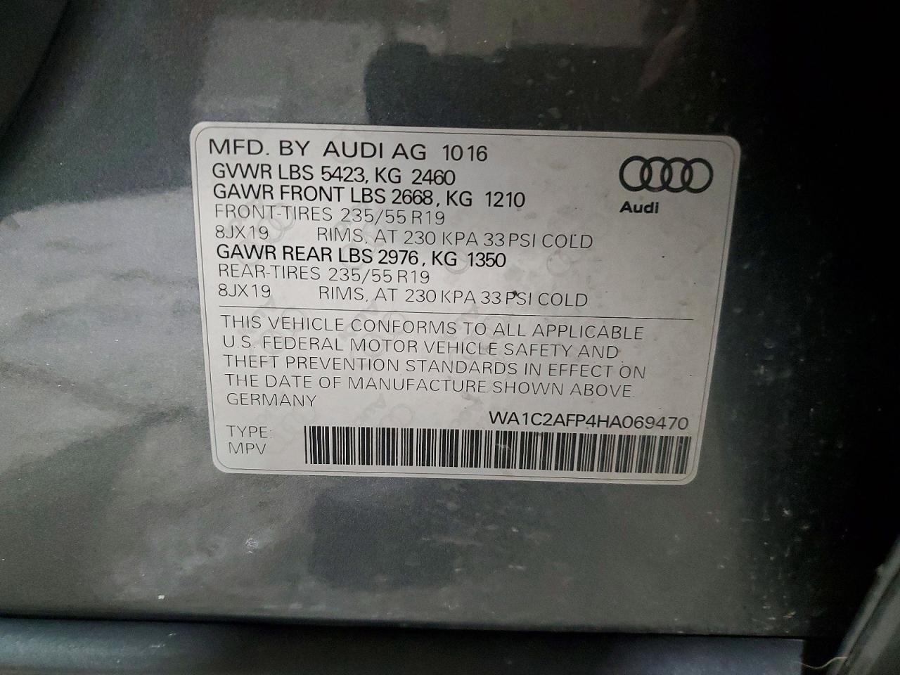 2017 AUDI Q5