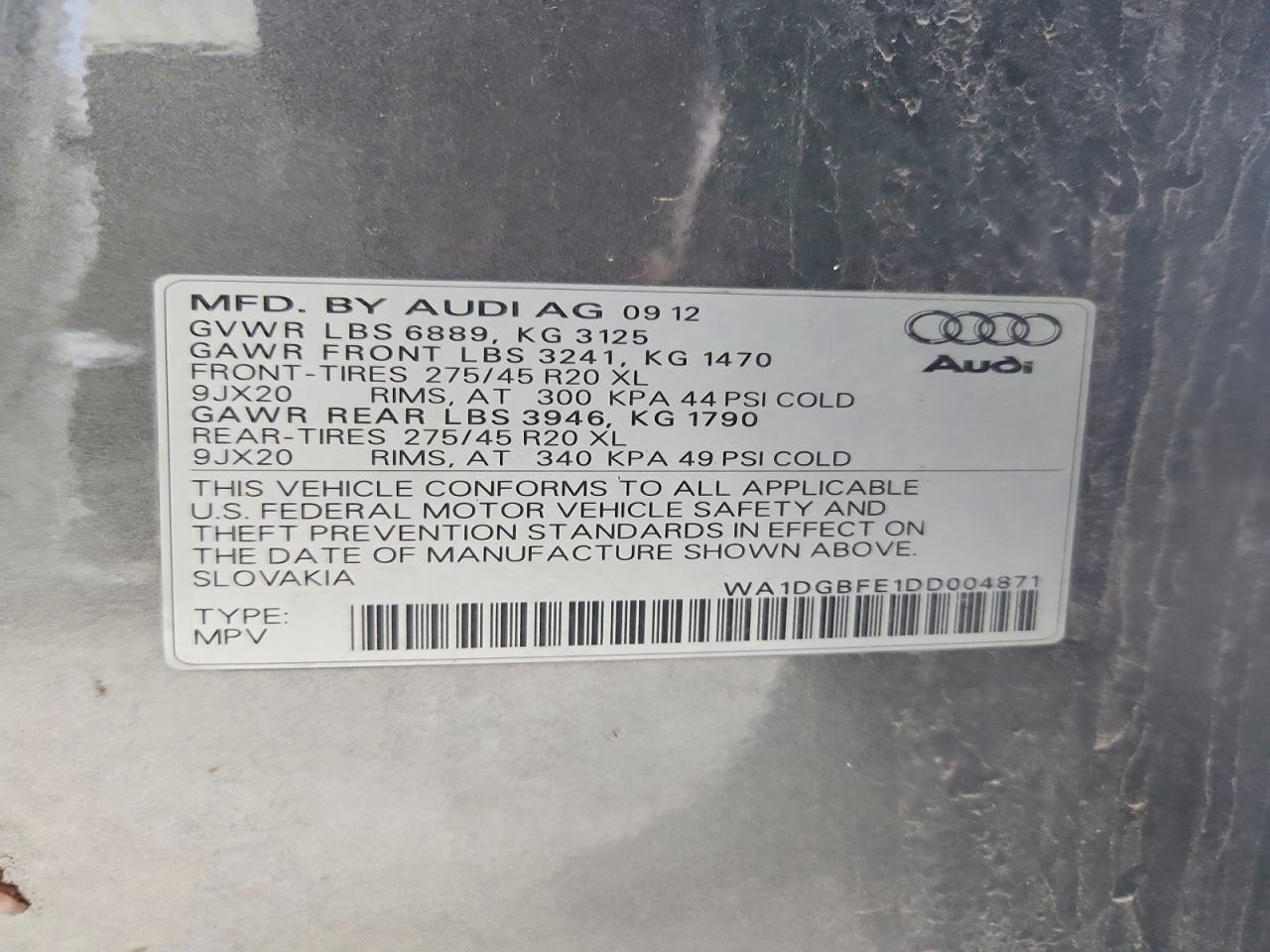 2013 AUDI Q7