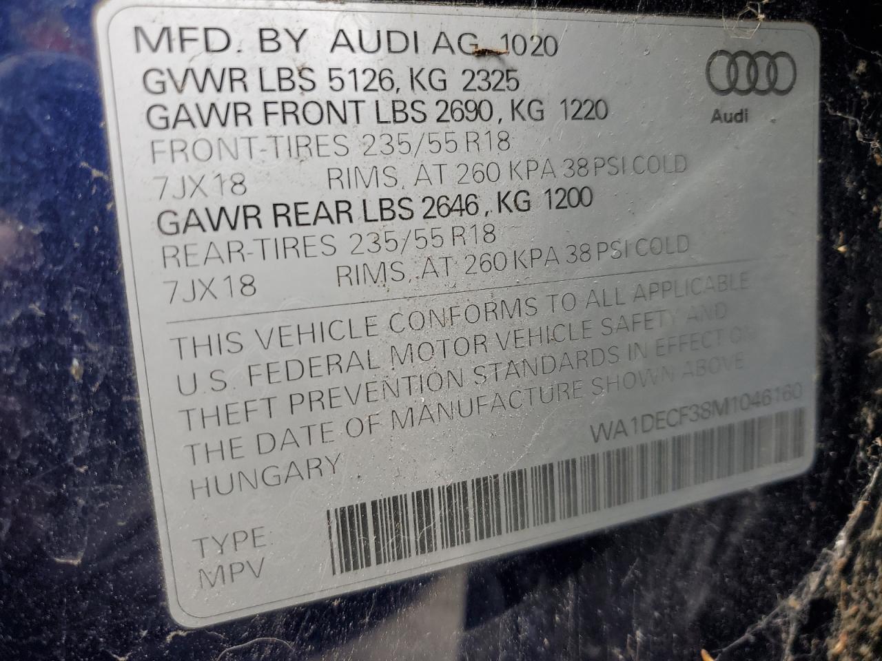 2021 AUDI Q3