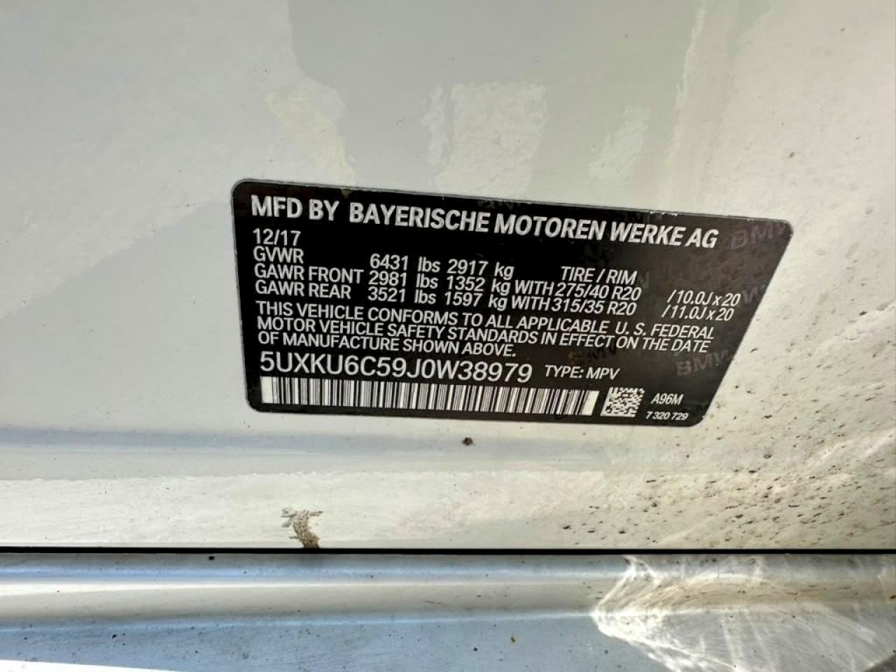 2018 BMW X6 — ?