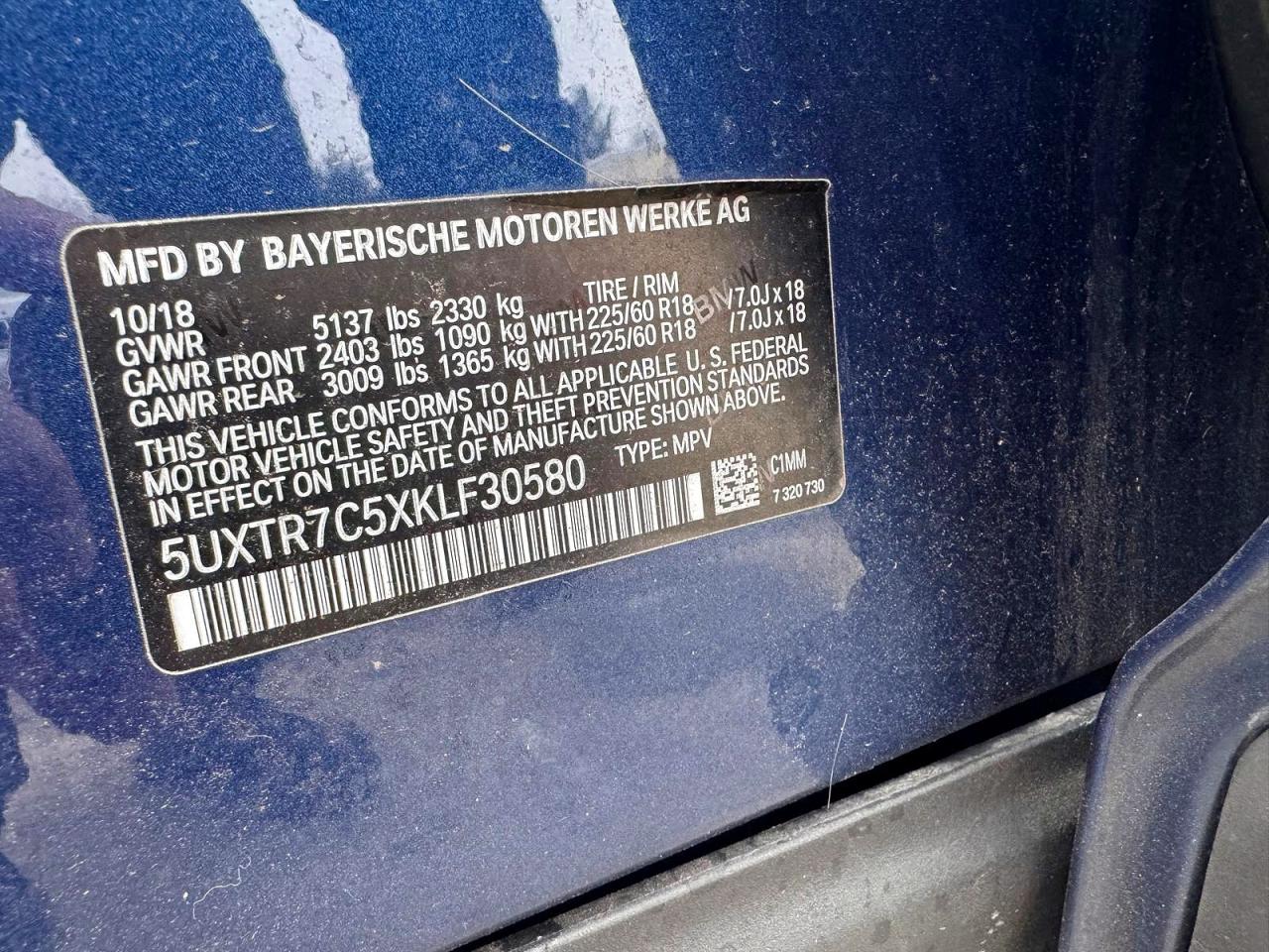 2019 BMW X3