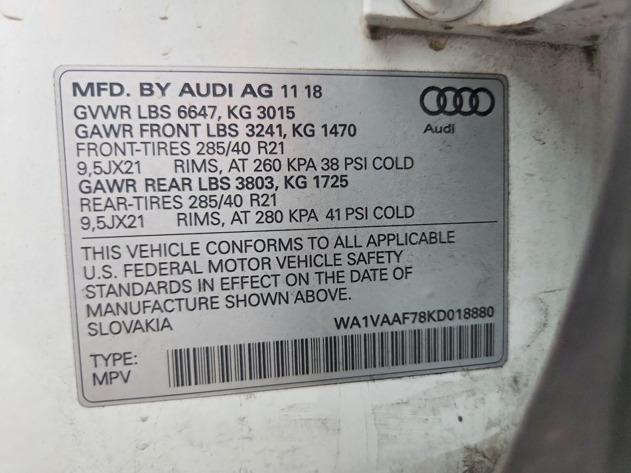 2019 AUDI Q7