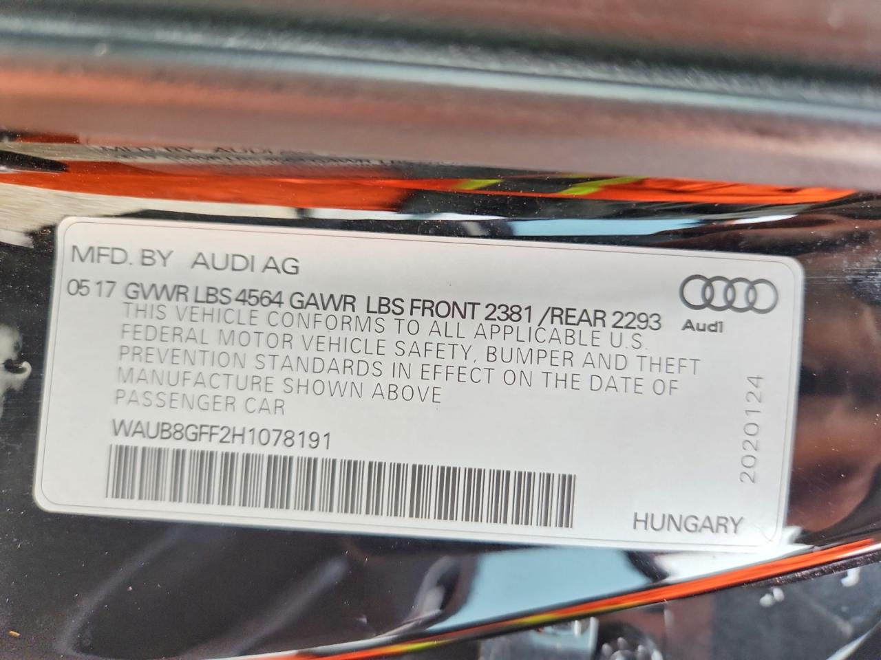 2017 AUDI A3