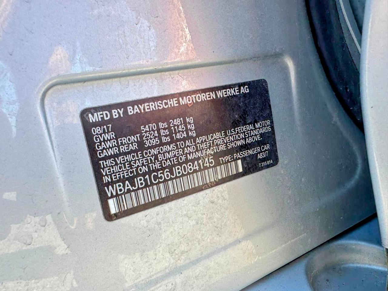 2018 BMW 530XE — ?